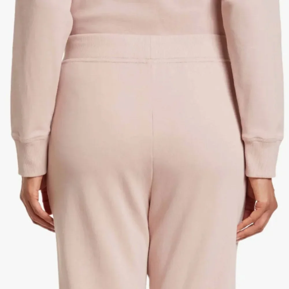 St. John Rose Quartz Cotton French Terry Cropped Pants M - Picture 5 of 6